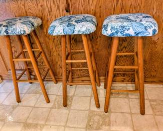 #21 Set of 3 Bar Stools 30"H $65