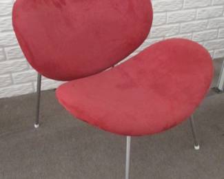 1960's Red Mid Century Lounge Chair
