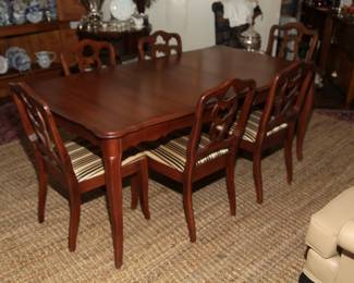 To Seat 6-8 , 6 matching dining chairs