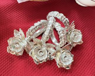 Vtg Princess House Rose Napkin Ring Holders!
