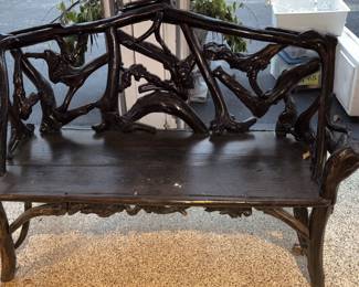 Arhaus Metal Garden Bench!