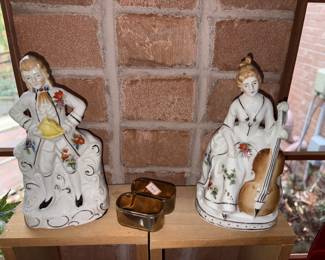 Vtg Occupied Japan Porcelain Lady & Gentleman Figurines!