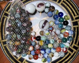 Vtg Marble ing Rainbow Large Shooter Marbles
$12 (3),  Vtg Marble Lot, Lot Of Confetti Marbles!

