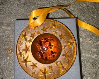 1995 Lalique Constellation Amber Ornament!
