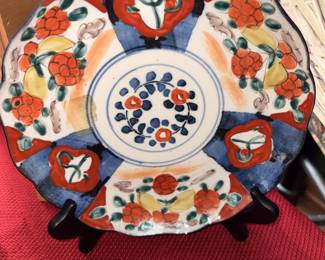Vtg Japanese Scalloped Imari Plate!
