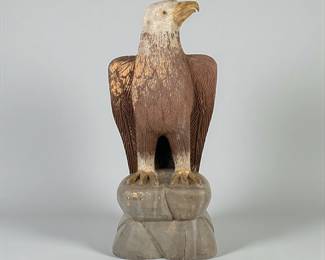 Folk Art Carved & Painted Eagle