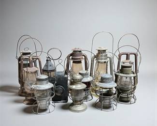 (12) Vintage Metal Kerosene Lanterns