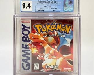 Pokemon Red Version Gameboy Sealed CGC 9.4 A++