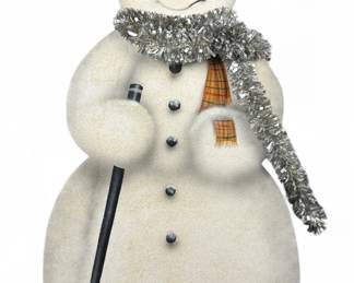 Bonnie Barrett & Buller Original Snowman Wooden Cutout