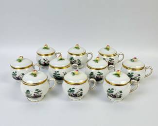 (10pc) Richard Ginori for Bonwit Teller Pots De Creme Cups