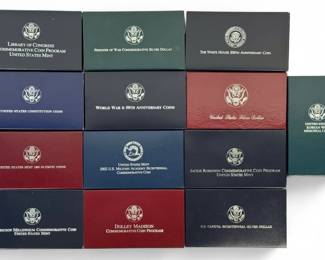 (13) United States Commerative Silver Dollar Sets