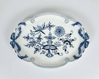 Meissen Porcelain Blue Onion Platter