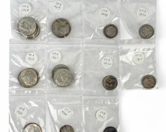 (21) Assorted U.S. Silver Half Dollars & Quarters