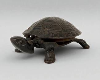 Antique Cast Iron Turtle-Form Desk or Hotel Bell