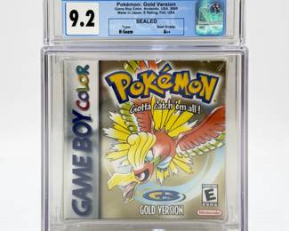 Pokemon Gold Version Gameboy CGC 9.2 A++