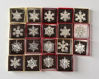 (19pc) Gorham Sterling Holiday Ornaments