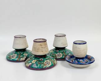 (4pc) Porcelain Floral Pyrogène Match Strikers