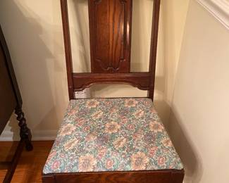 Antique Jacobean style dining chairs -5 available 