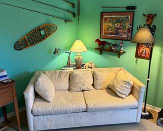 midcentury upholstered sofa