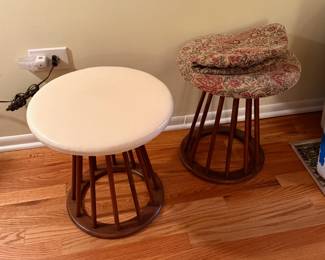 Pair of Vintage MCM Spindle Stools by Arthur Umanoff.