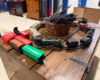 Vintage Alps Tin Train set, made in Japan 