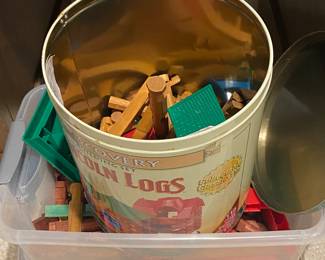 vintage lincoln logs lot