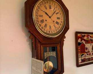 Large Regulator Wall Clock