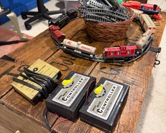 Vintage Alps Tin Train set, made in Japan 