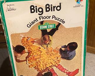 vintage Big Bird floor puzzle