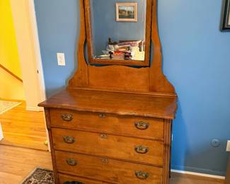 Antique Dresser with Mirror