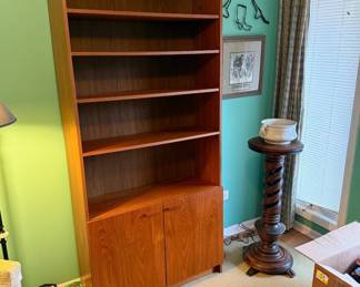 Midcentury modern style teak bookcase 