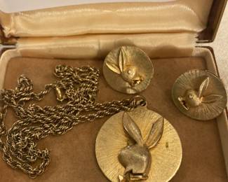 Vintage Playboy Club jewelry set