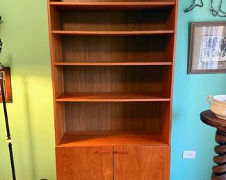 Midcentury modern style teak bookcase 