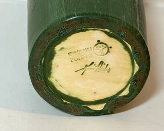 C37 - $175. Ephraim "Pacific Eucalyptus" Vase. Measures 11.75" tall x 5" at the widest point. Signed by Kevin Hicks. (Released in 2000 retired in 2004. 419 created)