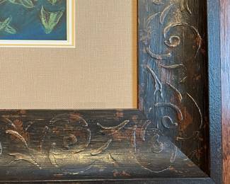 C59 - $35. Charcoal Drawing. Measures 22.75" x 20.75" framed.