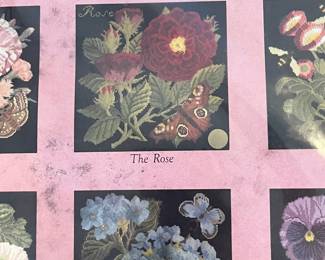 C76 - $125. Vintage "The Botanical Garden" Needlework Kit by Elizabeth Bradley. NEW in Package. Includes 12 designs.