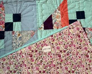 Q2 - $125. Like New Quilt. Measures 98.5" x 96.5" (Queen Bed Size)