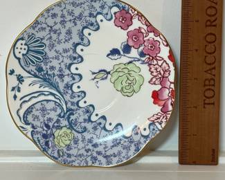 C40 - $40. Wedgwood Butterfly Bloom Spring Blossom Tea Cup & Saucer.