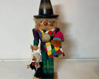 C65 - $100. Puppeteer Nutcracker. Made in West Germany. Measures 16.25" tall. Holzkunst Christian Ulbricht.