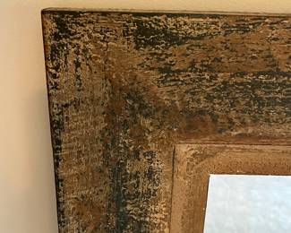 C88 - $125. Large Uttermost Wall Mirror. Can be hung in either direction. Measures 28" x 37.5".
