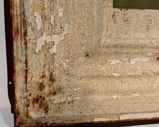 C56 - $85. "Pat Bell" signed original Canoe Painting. Framed it measures 24" square.