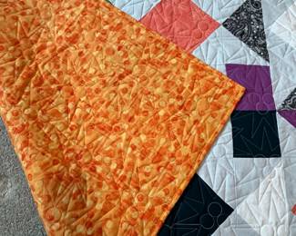 Q1 - $125. Beautiful - NEW Lap Quilt. Measures 61" x 69.5".