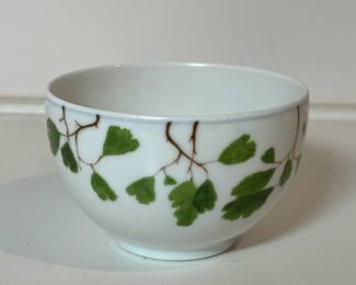 C42 - $75. Raynaud Limoges "Verdures" by Christian Tortu Tea Cup & Saucer.