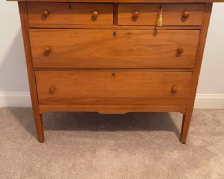 C5 - $500. 4 Drawer Solid Wood American Maple Dresser. Appraisal dates it 1910-1920. Measures 40" wide x 20.5" deep x 66" tall. (You can take the mirror off and use it without) Originally has casters on feet and we still have those. Great statement piece in wonderful condition!