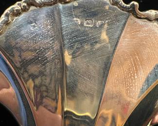 J33 - $120. English Sterling Small Basket. Weighs 41.6 grams.