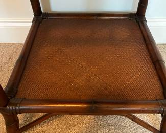 C70 - $95 PAIR of Pottery Barn Side Tables. Measures 18" square x 25.5" tall.