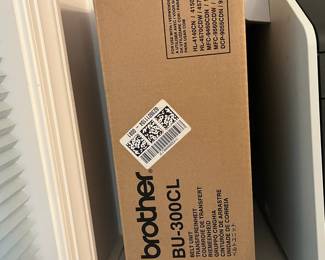 C103 - $300. Brother Color Laser Printer. Model MFC-9970CDW. Measures 19" square x 21" tall. Includes BU-300CL Belt Unit & WT-300CL Waste Toner Cartridge.