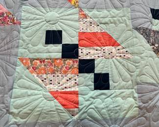 Q2 - $125. Like New Quilt. Measures 98.5" x 96.5" (Queen Bed Size)