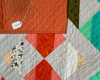 Q12 - $100. Like New Quilt. Measures 55" x 61" (throw / lap size)