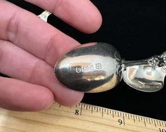 J36 - $80. Set of 3 "JD WD" Sterling Teaspoons. Weighs 42 grams.
